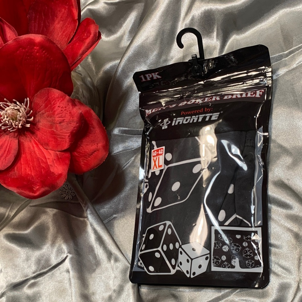 🌹IRONYTE • NEW Men’s MICRO - STRETCH Boxer Briefs with Dice Design